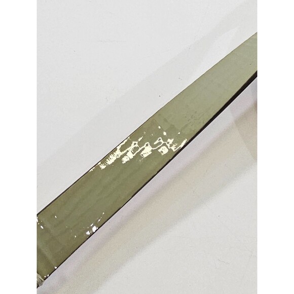 Armani Collezioni Italian Leather Belt Sage Green Silver Buckle Women's 46 EUC - Picture 4 of 7